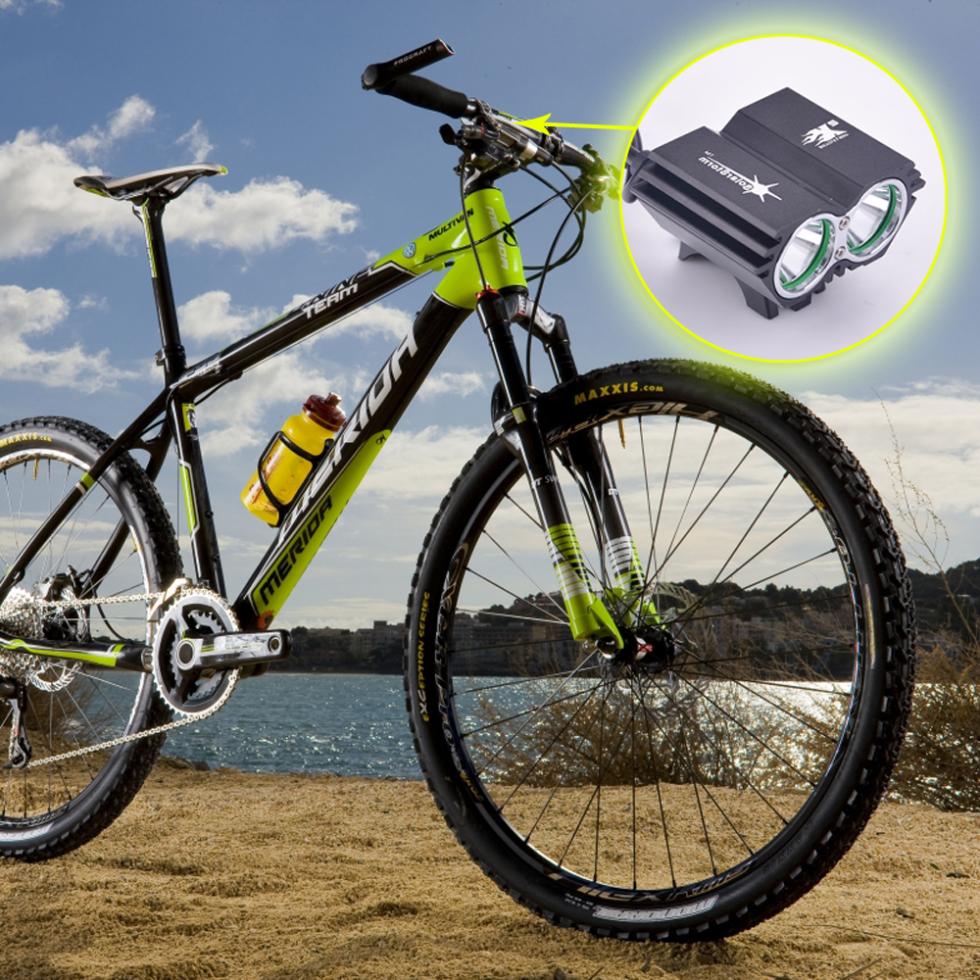 Solar Storm LED Bicycle Headlight Lamp Torch Flashlight 2 CREE XM-LU2 Solar Storm LED Bicycle Headlight Lamp Torch Flashlight 2 CREE XM-LU2