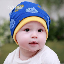n version of the spring and autumn baby sleeve head cap Korean children CAP HAT COTTON HAT men and women cute baby robot