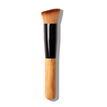 Professional Bamboo Foundation Brush Blush Angled Flat Top Base Liquid Cosmetic Makeup Brush Free Shipping Mail EMS FeDex