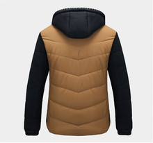 2014 Fashion Winter Jacket Men Thermal Cotton padded Overcoat Casual Men s Hooded Winter Coat Men