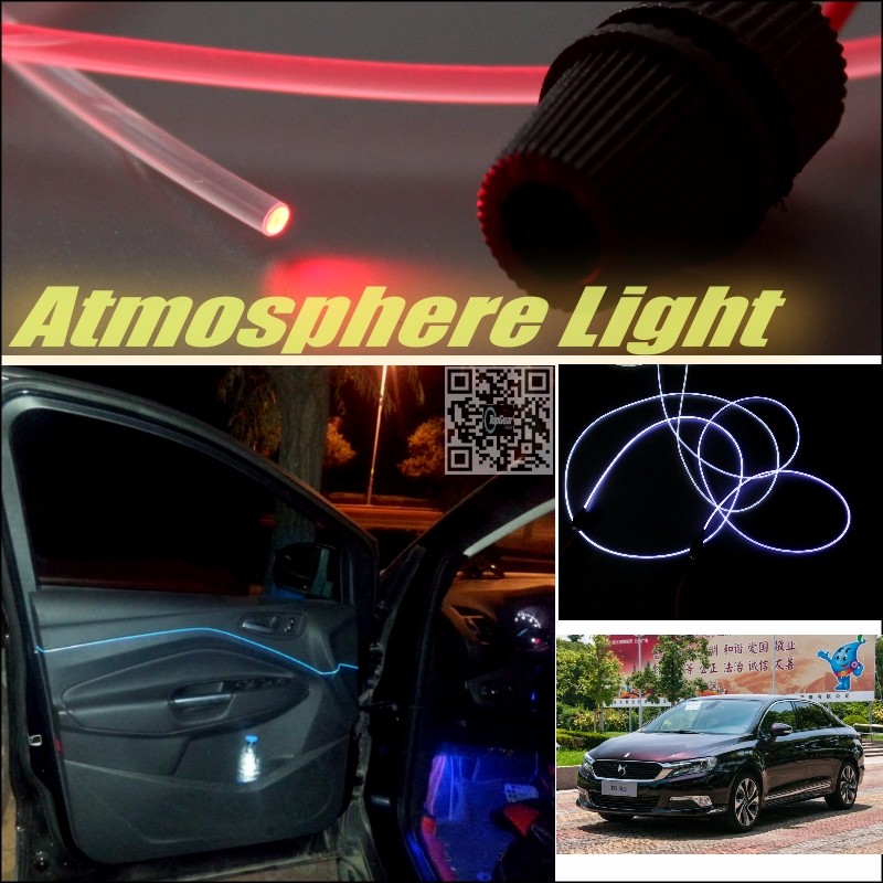 Car Atmosphere Light Fiber Optic Band For Citroen DS5 DS 5 LS Furiosa Interior Refit No Dizzling Cab Inside DIY Air light