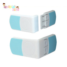 6pcs/lot White Safety Plastic Drawer Lock For Child Safety Care Baby Supplies Right Angles Cabinet Snaps At To Door Locks