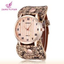 Jiangyuyan cuarzo de la marca del reloj de la mujer famosa marca moda Casual reloj 2015 ganador de pulsera vestido reloj grande