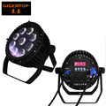 Freeshipping 6in1 IP65 9x18W RGBWA UV 6in1 No Waterproof DMX LED Par light DMX512 Stage Lighting