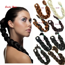 86″ Synthetic Braiding Hair 165g Gray Xpression Braiding Hair Extension Green Synthetic Afro Hair Braid Ombre Hairpiece