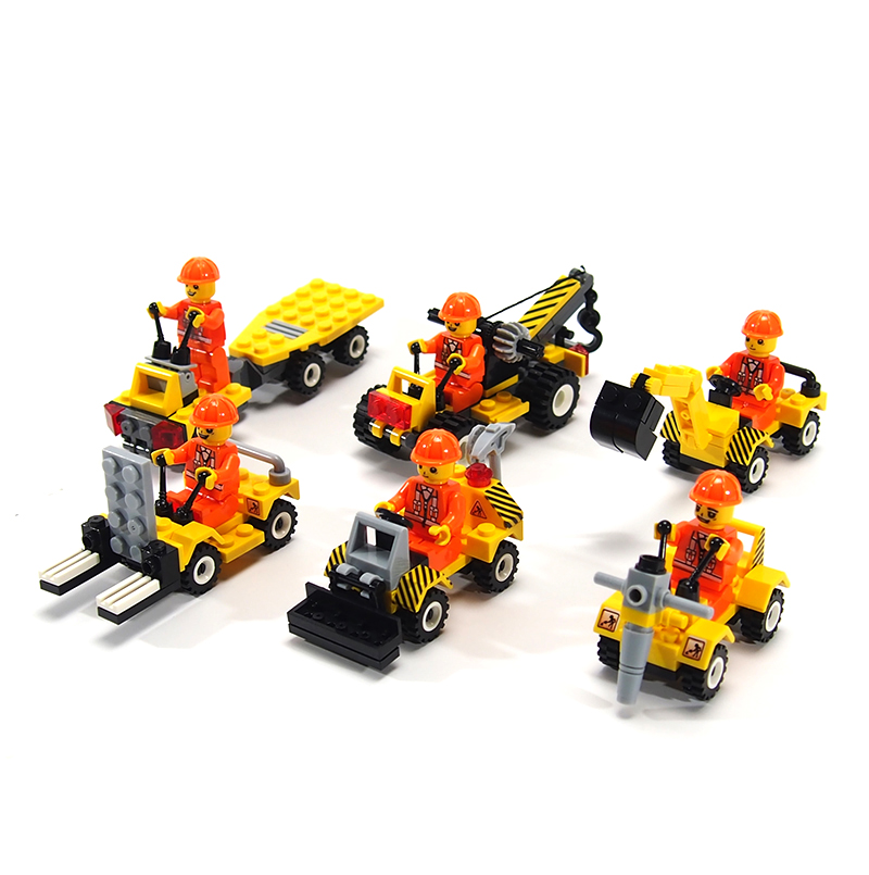City Police Minifigures Building Blocks Fire Car Military Bricks Engineering vehicles Model Building City Kids Toys