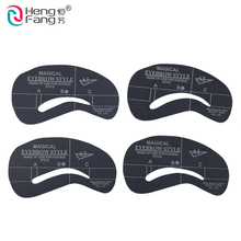 4 styles/set Grooming Stencil Kit Shaping DIY Beauty Eyebrow Template Make Up Tool 24 setyles #2404