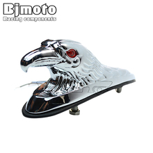 LPL-021-CR-CR Chrome Eagle Head Ornament Statue For Motorcycle motorbike ATV Front Fender Frames & Fittings Car Bonnet