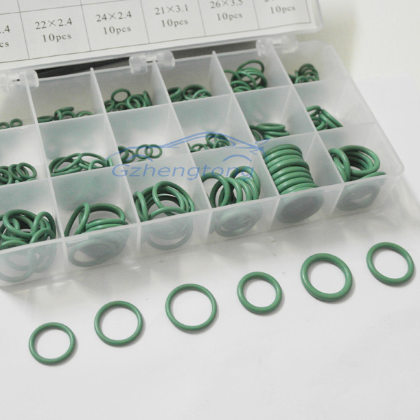 265Pcs-Set-Oring-Kit-Seal-HNBR-for-Automotive-Air-Conditioning-Compressor-Green-Color (1)