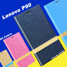 lenovo p90 case cover New wave flip leather case for lenovo p90 leather case cover Hit color lenovo p90 phone case+ film