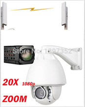Segurança CCTV 1080 P Hikvision audio sem fio wi fi ip camera zoom 20X auto tracking ptz ip câmera IR wireless outdoor CPE / AP
