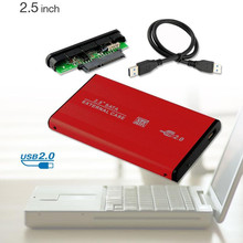 Aluminum SATA Hard Drive HDD Enclosure Box Case External Storage caja boitier disco duro sata disque dur 1 to 2 5 1tb 2.5″ Inch