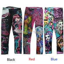 Monster High Printed Childs Kids Girls Clothes Pants Childs Leggings Trousers