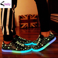 2015 Chaussure Femme Light Up Shoes For Women&Men Casual Shoes Autumn Breathable Outerdoor Male Glowing Shoes Classic Shoes
