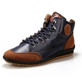New 2014 Winter/Spring Men Shoes Leather Waterproof Snow Fur Ankle