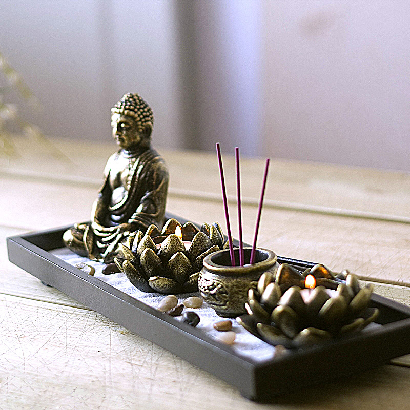 Buddha Zen Buddha Incense Candle Ornaments Incense Burner Incense