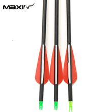 Bow Arrows 3pcs lot Arrow in Hunting 30 75cm Archery Carbon Arrows Suppliers Mixed Carbono Spine