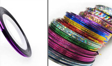 100pcs lot 39 Colors Rolls Striping Tape Line Nail Art Sticker Tools Beauty Decorations for on