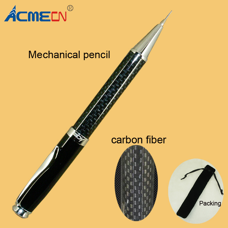 0.7mm Mechanical Automatic Pencil Carbon Fiber Lead Pencil 33g Brass