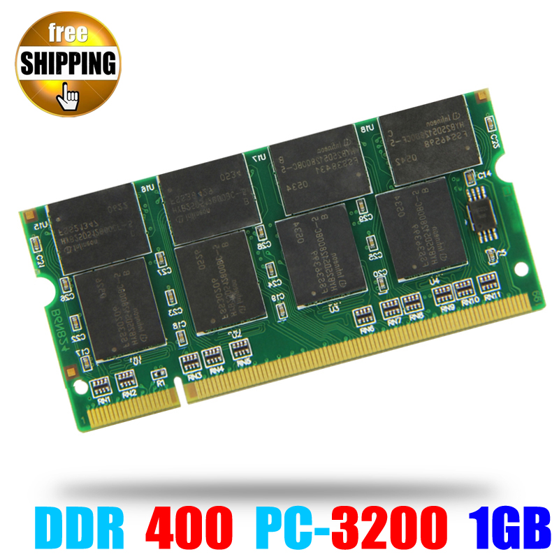 Laptop Memory Ram SO-DIMM PC3200 DDR 400 / 333 MHz 200PIN 1GB / DDR1 DDR400 PC 3200 400MHz 200 PIN For Notebook Sodimm Memoria