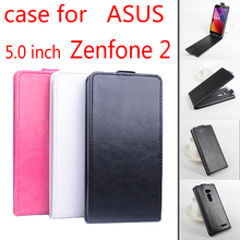 new arrival phone case for Asus Zenfone 2 ZE500CL 5.0 inch screen luxury Baiwei brand flip leather cover case open up and down