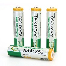 4* BTY AAA 1350 Rechargeable Ni-MH Battery for Wireless mouse RC Toys Camera