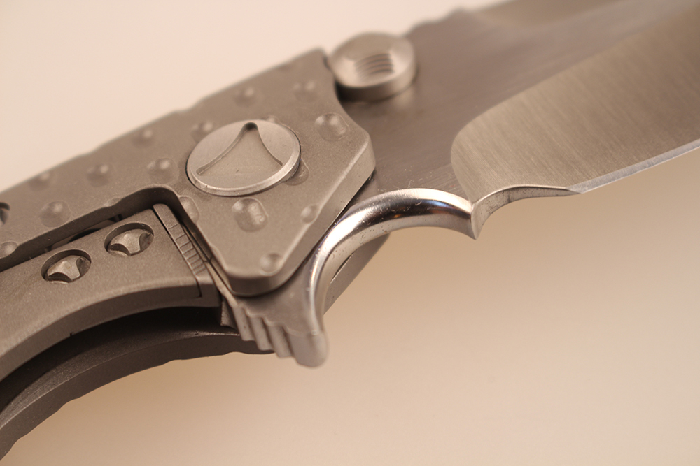 Microtech DOC Blade Titanium Handle Built bearing Custom Flipper Knife Strike CF Camping Tactical survival Knives
