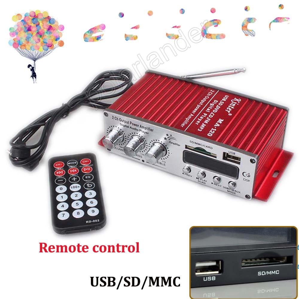  2ch    20WX2 RMS     USB fm-sd dvd-mp3- 12   