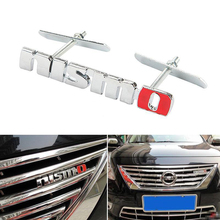 Stereo Feeling 3D Car Metal Grilles Badge Emblem For Nissan Model Auto Vehicle