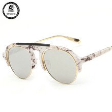 2016 new women’s High quality women brand designer sunglasses round mirrored shades cat eye glasses TG1519 FREE SHIPPING