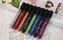 300pcs 8 Color Black Vampire Long Lasting Matte Lip Gloss Waterproof Liquid Lipstick for Cosplay Non-stick Cup Lipgloss DHL FREE
