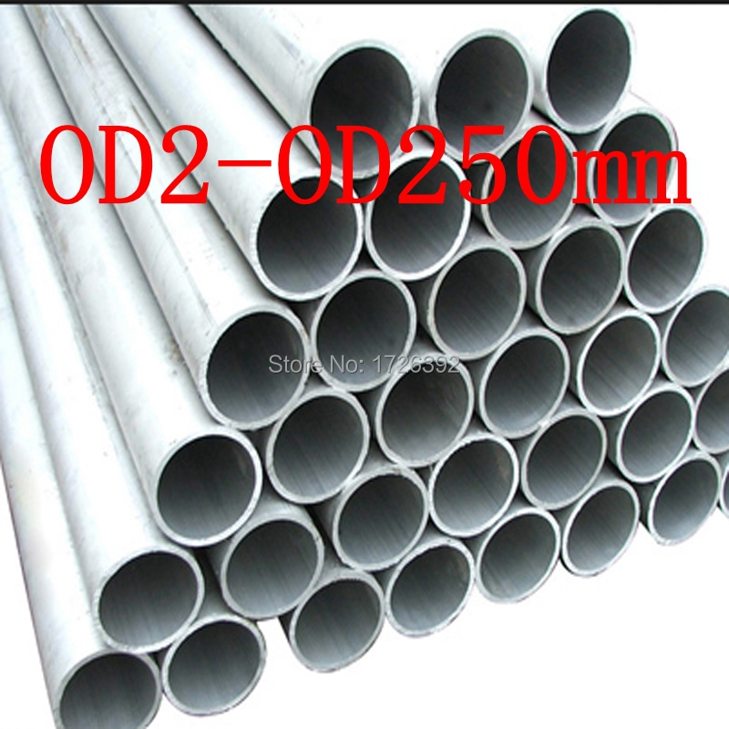 OD2-OD250mm 6061 T6 Al Round Aluminum Tube Pipe Profile.