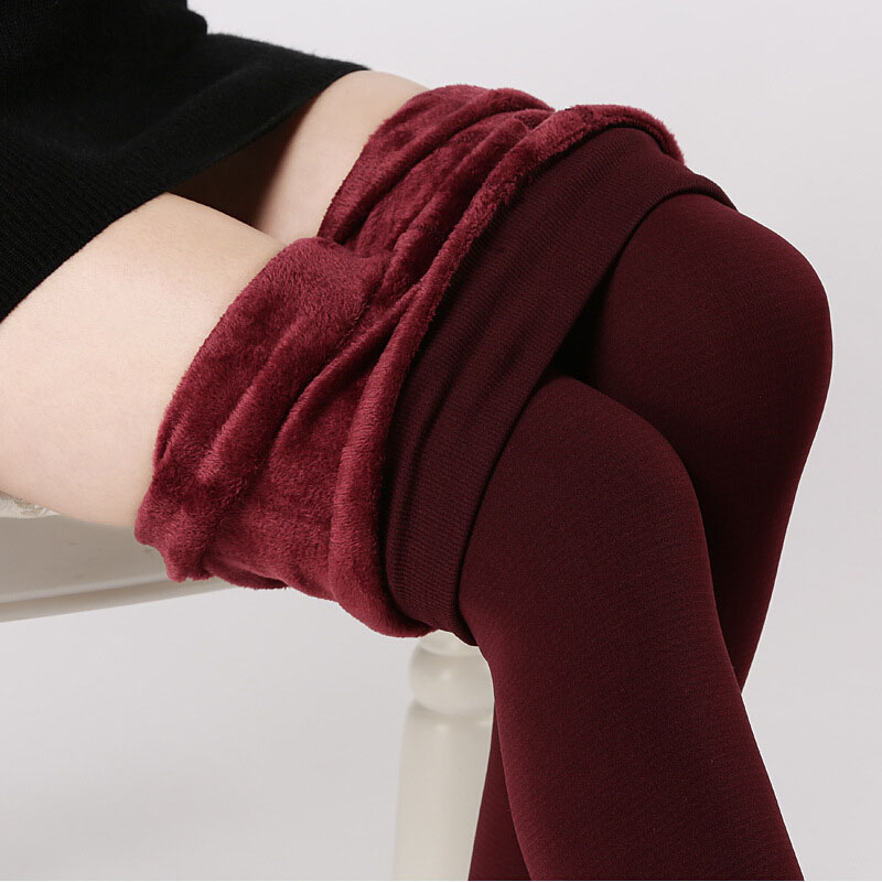 Nieuwe  voor vrouwen herfst en   elasticiteit  goede kwaliteit fluweel dikke  broek  verzending