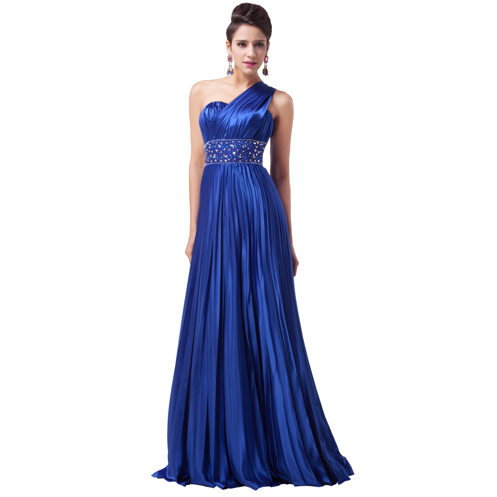 Grace Karin Royal Blue Elegant Long Evening Dress 2016 Prom Formal Dresses Robe De Soiree Mother
