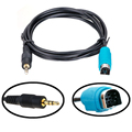 AUX Audio Radia Cable Male Adapter Input Interface Charger Connector Accessory for Alpine KCE 236b AC212