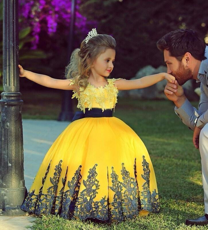 Popular Pageant Dresses for Little Girls Gold-Buy Cheap Pageant ...