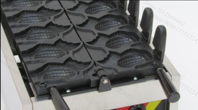 Description Picture 4 of itemDigital 110v/220V Electric 5 moulds Ice Cream Taiyaki Gold Fish Waffle Maker Machine Baker Iron Pan Plate