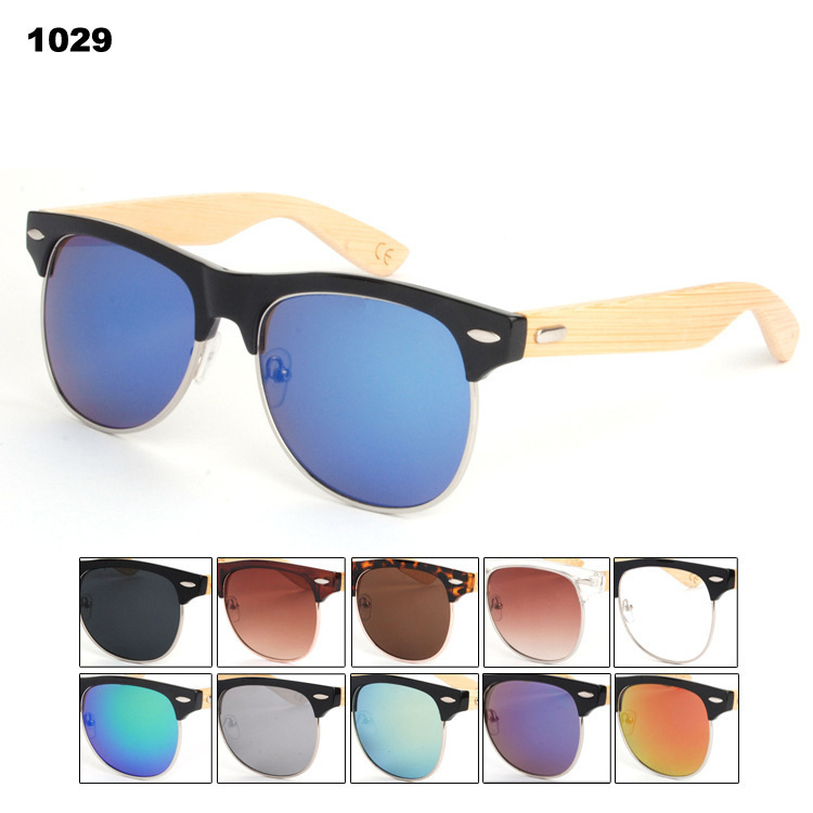 2015 Real Sunglasses Natural Bamboo Wood Sunglasse...