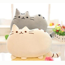 2015 New cat sleeping pillow with Zipper only skin without PP cotton biscuits big cushion pusheen pillows not filler for kids