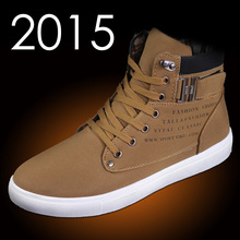 Drop Shipping 2014 New Autumn Winter Men’s Leisure Boots Front Lace-Up Martin Boots Warm Casual Shoes