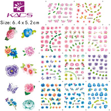 11sheet SET Beautiful Flowers nail art sticker decals serie accessories nail art water transfer nail stickers