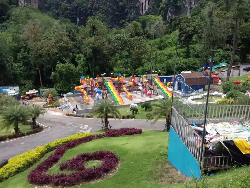 Super Water Park Equipment Anti Rust Water Playground Slide Direct