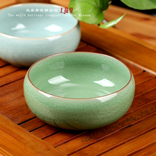 Longquan celadon tea wash pot water jar antique Ge ice crack the “scholar’s four jewels” study activities