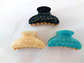 2016 New Silver Twill Pattern 3 Color Hair Clips Accessories Acrylic Grand Hair Jaw Claw Gift