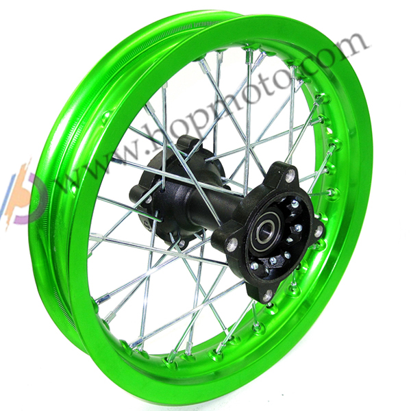 green bike wheels