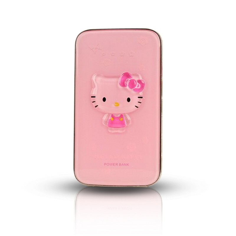 Rhinestones Ultra thin crystal 8800mAh Hello Kitty Power Bank for iphone Samsung Xiaomi Huawei HTC Lenovo