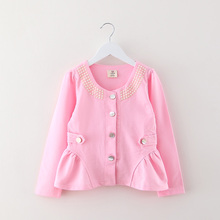 Free Shipping 2016 New Baby Spring Coat Long Sleeved Cardigan Coat Wt 0608