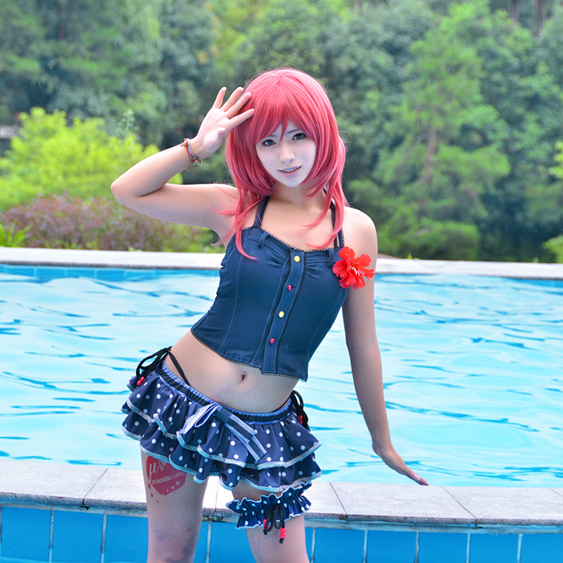 Lovelive Love Live Cosplay Maki Nishikino Swimsuit Hot 15120 Hot Sex