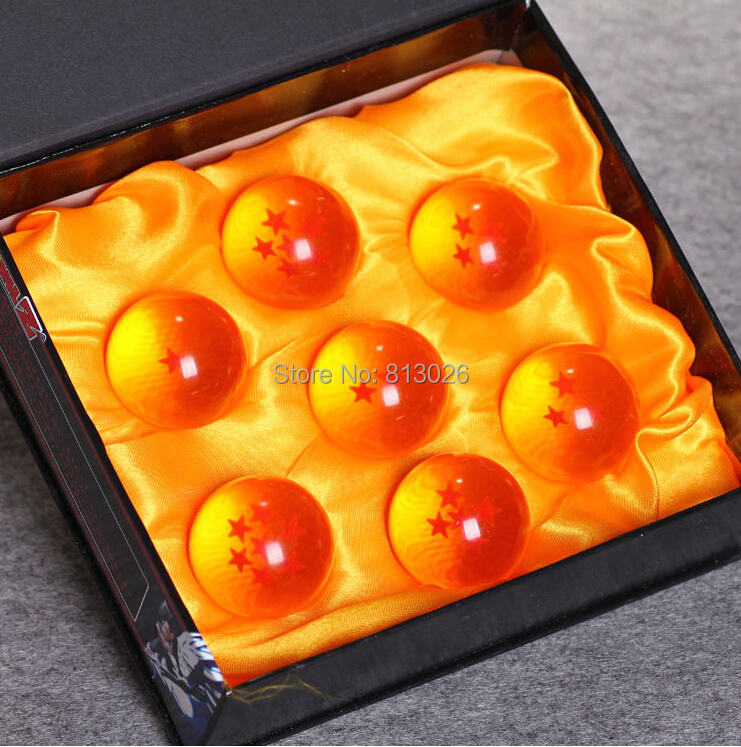 7pcs/set Dragon Ball Z Crystal Ball Action Figure PVC Collection figures toys for christmas gift brinquedos with Retail box