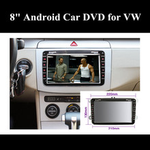 NEW 2 Din 8″ Inch 8GB Auto Car DVD Player GPS Audio Radio Stereo FM Bluetooth for Volkswagen VW Golf Polo Jetta HD Touch Screen